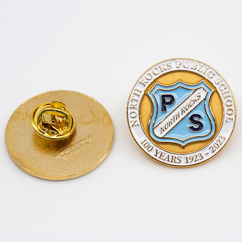 100 Year Anniversary Pin Front and Back